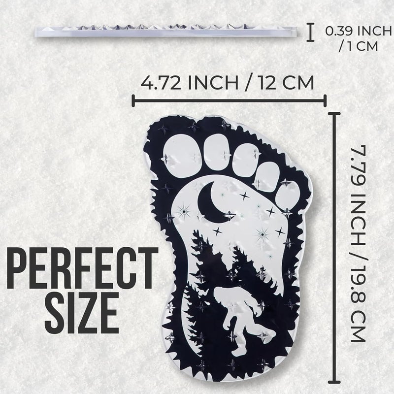 devembr Snowboard Stomp Pad for Bigfoot Lovers, Funny Stomp Pads Snowboarding with 3D Bumps Design, PVC Material - Image 5
